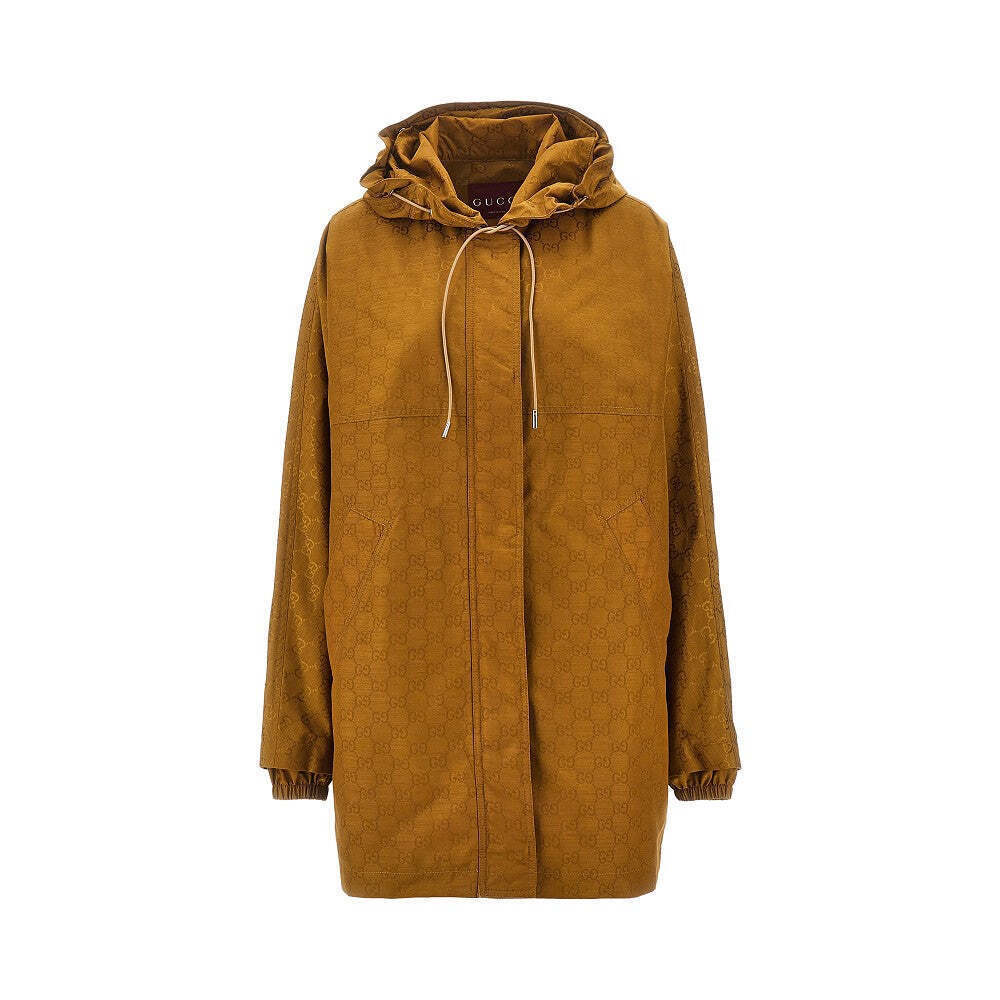 Gucci Gg Nylon Oversized Parka Coat
